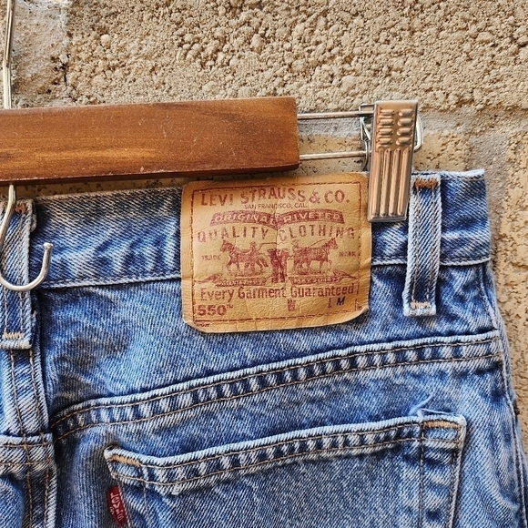 Vintage Levi’s 550 Made In The USA Relax Fit Blue Wash Jeans Women’s Size 12 - Picture 3 of 7
